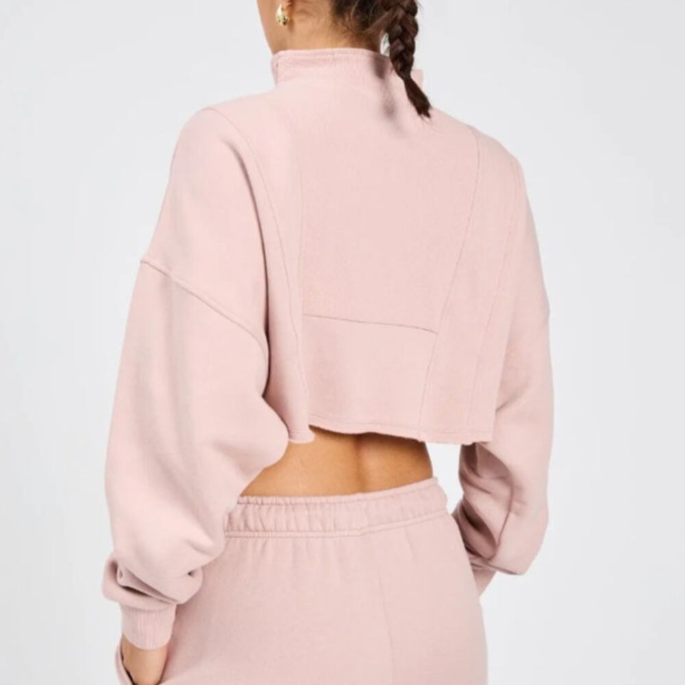 Buffbunny Collection Threads Quarter Zip Crop Ber… - image 4